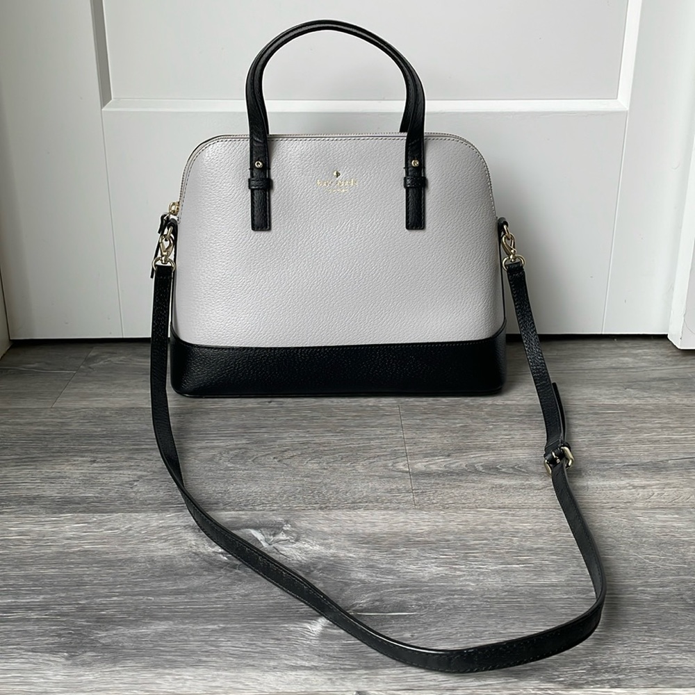 Kate Spade Gray and Black Satchel Handbag